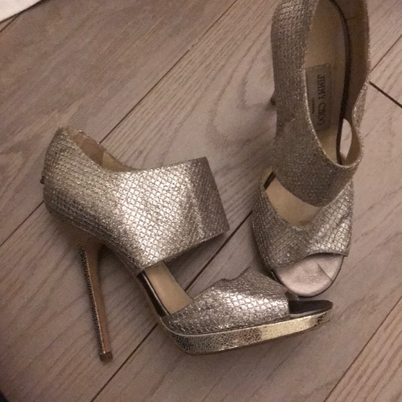 Jimmy Choo Glitter Sandals - Picture 4 of 6